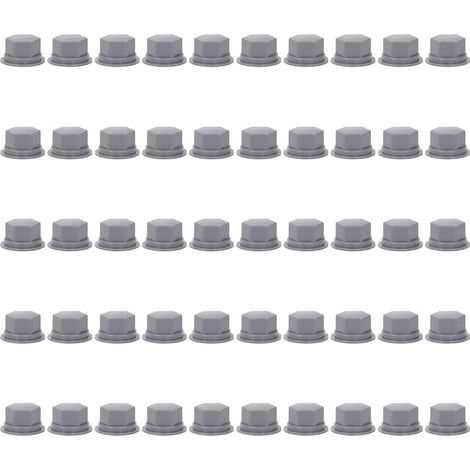 Couvercles hexagonaux pour vis silicone M20 (23mm) - Lot de 50 - Protection étanche et anti-poussière (1/5)