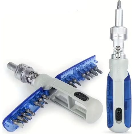 15-in-1 tragbarer Präzisionsschraubendreher mit magnetischen Bits, Kreuzschlitzschraubendreher-Set, multifunktionales Reparaturwerkzeug