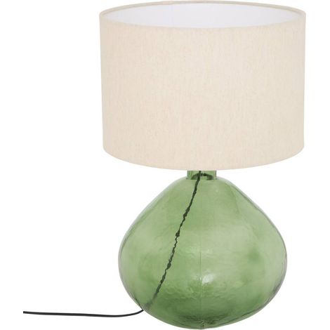 Lámpara Mell cilíndrica, 55 cm de altura, verde - Atmosphera créateur d'intérieur (1/4)