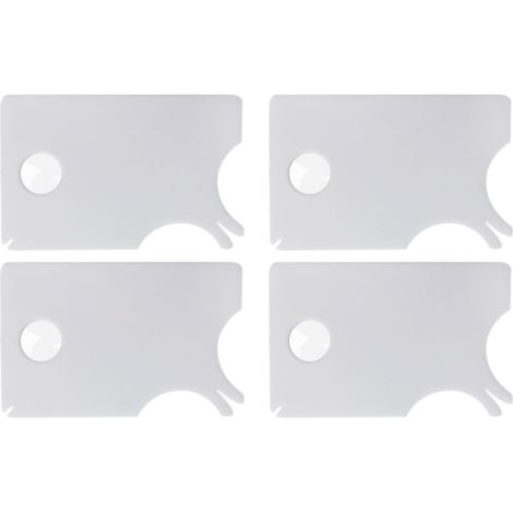 Zeckenkarte - Zeckenpinzette En Acier Inoxydable - Zeckenhaken - Pour Chiens Chats Humains En Extérieur - Lot De 5 Cartes + 1 Pince + 1 Crochet (1/5)