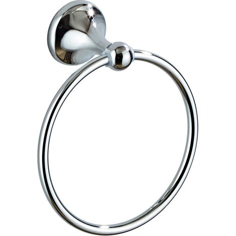 Un anneau porte-serviette chromé moderne (1/4)