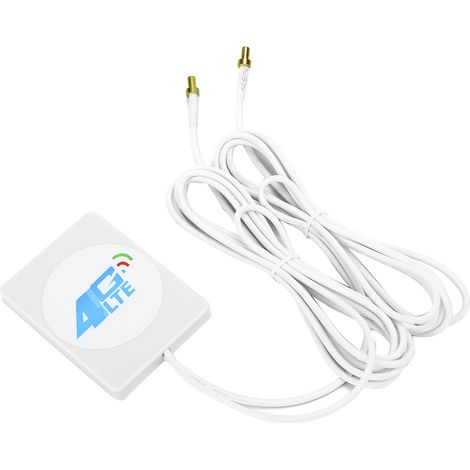 Routeur-modem 3G/4G LTE 2M avec amplificateur d'antenne 28 dBi et connecteur adaptateur d'antenne externe TS9