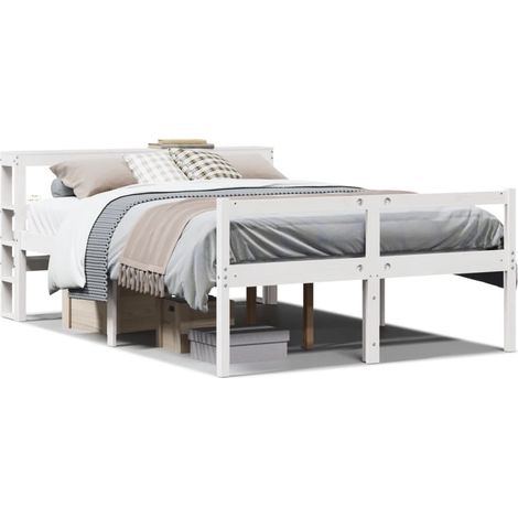 Maison Exclusive - Lit pour personne âgée avec tête de lit sans matelas 140x200 cm (1/5)