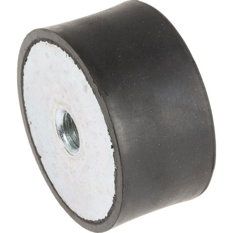 Plot antivibratoire femelle RS PRO M10 Ø 50mm en Caoutchouc naturel ( Prix pour Sachet de 2 )