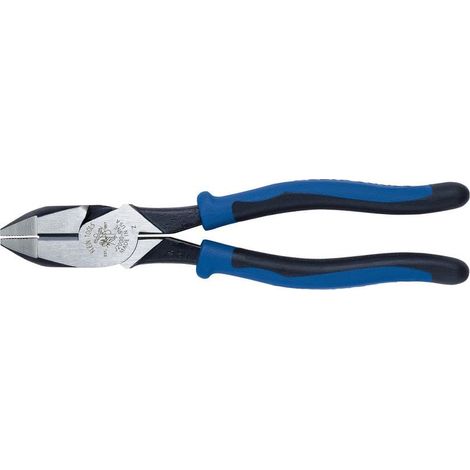 Klein Tools J2000-9NE Pinze da elettricista con tronchese laterale, prodotte negli Stati Uniti, ad alta leva da 22,9 cm, tagliano Acsr, viti, chiodi, fili (1/5)