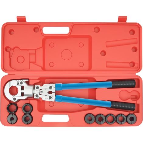 Pince à sertir pour tuyau en cuivre, pince à sertir, tuyau composite, rotation à 360°, 6T, 12-15-18-22-28 mm, tubes en cuivre de 16, 20, 26, 32 mm, pour tuyaux en plastique en aluminium PEX, tuyaux (1/5)