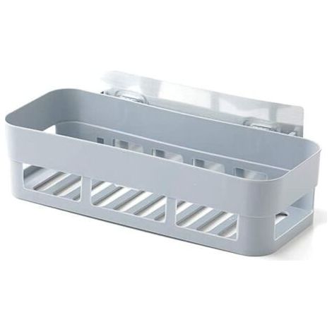 Étagère de douche, organisateur de douche sans perçage, étagère de douche, étagère de douche en plastique, étagère de salle de bain en plastique, étagère de douche adhésive murale, rangement(Gr (1/5)