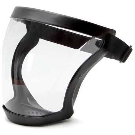 Masque facial ultra-protecteur – Masque intégral, transparent et durable, visière transparente, antibuée HD réutilisable – Unisexe pour adulte (noir) (1/5)