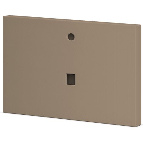 Waschtischplatte Vulcano 60 x 46 x 2,6 cm Farbe Moka Ral 1019