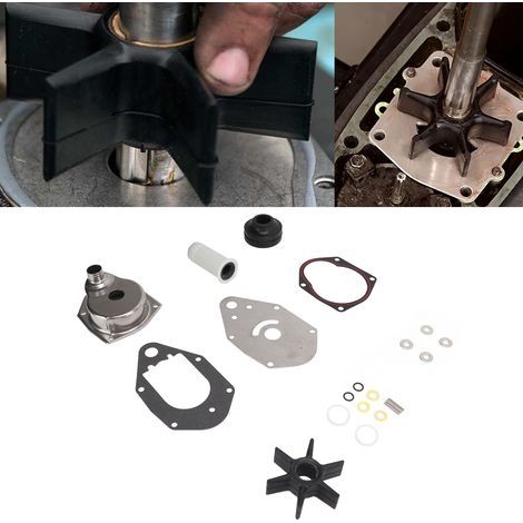 Kit de reparación de impulsor de bomba de agua de acero inoxidable 46-812966A12 para motores fueraborda Mariner de 4 tiempos. (1/5)
