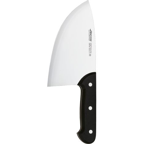 Chuletera Arcos Colour - Prof  2875000  de acero inoxidable Nitrum y mango ergonómico de Polipropileno de color negro y hoja de 18 cm, y 3 mm de espesor en Display.
