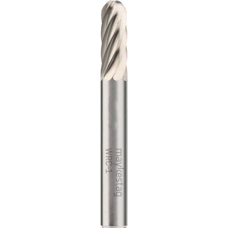 Fraise Rotative HM Tige Cylindrique Forme Boule - Aciers, Alliages D. 10 x Lt. 65 x Lu. 20 x Q. 6 mm - Diamwood