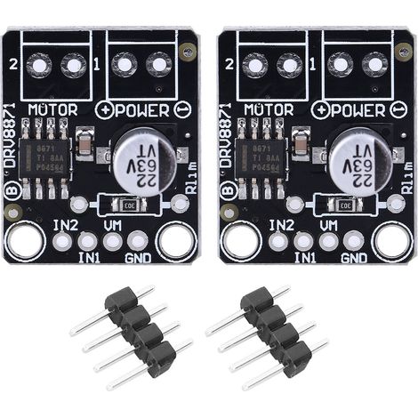 Module de pilote de moteur DC 3,6 a, pont en H, contrôleur PWM PCB avec divers en-têtes de broches de protection, 2 jeux (1/5)