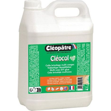 Colle - CLEOPATRE - Cléocol - 5kg - Blanc - Adaptée pour divers matériaux