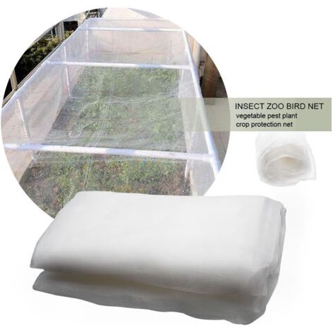 Filet anti-insectes, protection contre les insectes, filet anti-poussière en nylon, filet anti-oiseaux pour serre, horticulture 2,5 x 10 m (1/5)