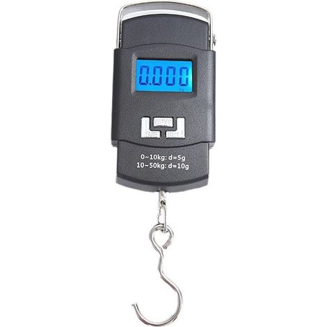Balance électronique portable – Pèse-bagages, balance de pêche et de marché portative avec crochet (capacité de 50 kg) (1/5)