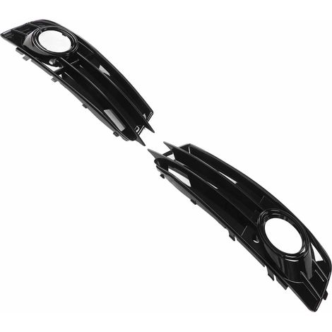 2 cadres de feux antibrouillard avant 8P0807682, en ABS noir brillant, pour Audi A3 8P 2009-2012 (1/5)