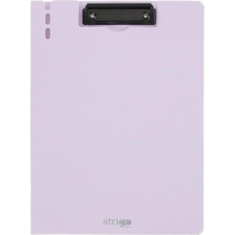Cartoncino A4 con clip superiore, lilla strigo
