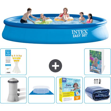 Intex Piscine Easy Set Ronde - 457x84 cm - 7-pièces S245 (1/5)