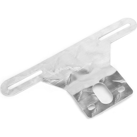 Plaque d'immatriculation support de montage en aluminium argenté pour camion remorque, fixation robuste (1/5)