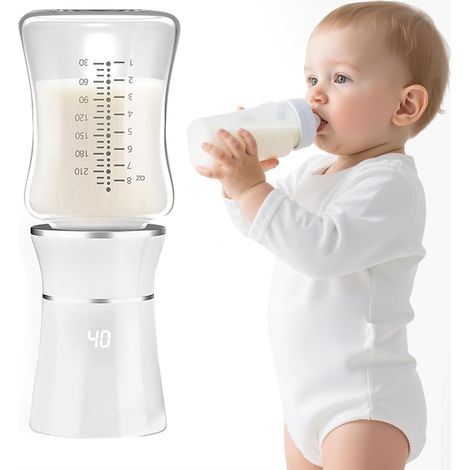 Scaldabiberon portatile digitale wireless, scaldabiberon portatile con 4 controlli di temperatura precisi, riscaldamento rapido in 3 minuti, ricarica USB e a prova di perdite, per Philips Avent, Comot (1/5)
