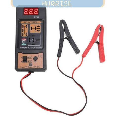 Analizador de relés automotrices de 12V/24V, comprobador compatible con múltiples pines con indicador inteligente, adecuado para SUV/camionetas. (1/3)