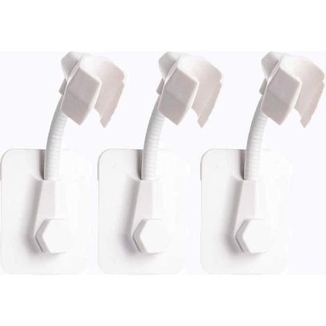 Support de douche - Autocollant - Réglable à angle - 3 pcs (1/4)