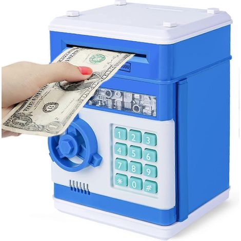 Tirelire électronique, mini tirelire à code distributeur automatique pour enfants, coffre-fort à motifs, cadeau idéal pour garçons et filles (1/5)