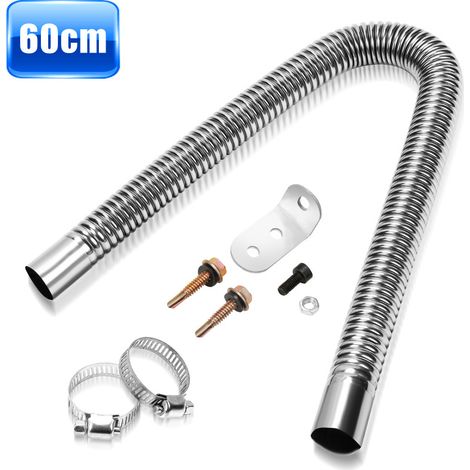 SWANEW Riscaldatore Tubo di scarico 60 Cm Diesel Tipo di scarico in acciaio inox per riscaldatore d'aria diesel ausiliario (1/5)