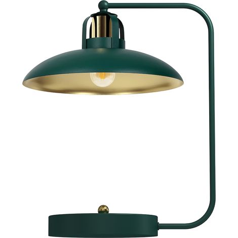 Lampe de bureau Felix verte/dorée 1xE27 (1/5)