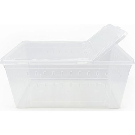 Boîte d'élevage pour reptiles grand 37.5 x 24 x 16.5 cm