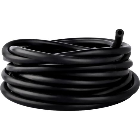ID 4 mm,OD 8 mm Noir Tuyau Essence en Silicone Haute Température (1/5)