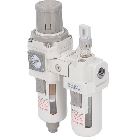 Régulateur de pression d'air avec séparateur d'eau et filtre G3/8, vanne de contrôle pour système de séchage, kit de purification d'air comprimé, réducteur de pression industriel. (1/5)