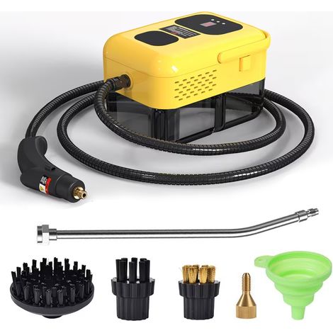 Limpiador a vapor de alta presión, limpiador a vapor con pantalla digital de doble control con tanque de agua de 1,2 L, 9 configuraciones de velocidad (1/5)