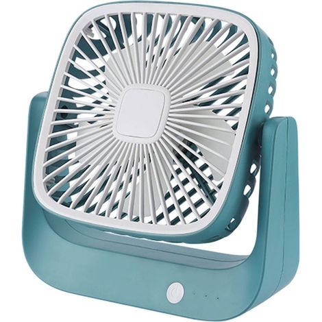 Ventilatore da tavolo USB, potente flusso d'aria con 3 velocità, portatile da 6 pollici con rotazione a 270°, raffreddamento silenzioso, piccolo ventilatore da tavolo personale (1/4)