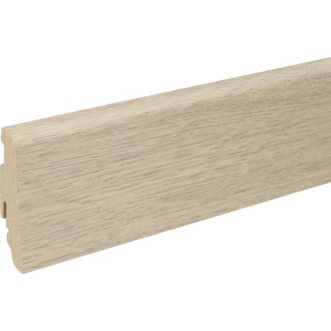 Neuhofer Fußleiste 240 cm 58 x 19 mm Traubeneiche Sockelleisten (1/3)