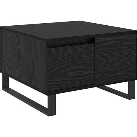Maison Exclusive - Couchtisch Schwarz Eichen-Optik 55 x 55 x 36,5