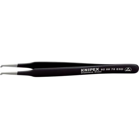 Knipex 92 08 78 ESD Pince brucelle de précision plate, courbée à 45° 120 mm (1/3)