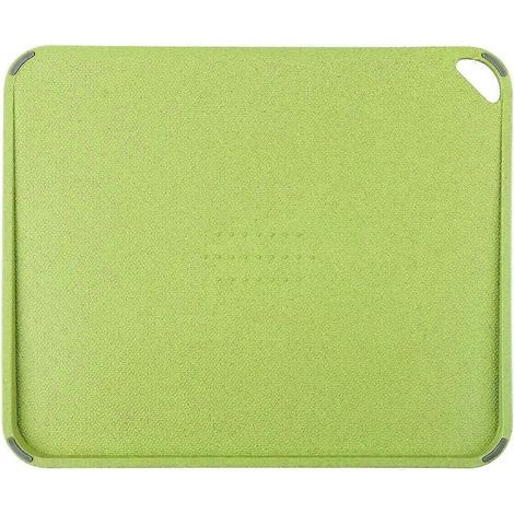 Planche à découper en fibres de riz double face, planche de cuisine antidérapante en paille de blé, compatible lave-vaisselle, planche à pâtisserie biologique (verte) (1/5)