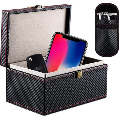 Boîte Antivol Clé Voiture - Cage Faraday Blocage RFID NFC - Pour Système Keyless Go - 1 Pièce (1/5)