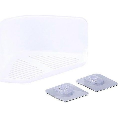 Panier de rangement pour salle de bain, porte-accessoires, étagère de cuisine, organisateur à ventouses (1/5)