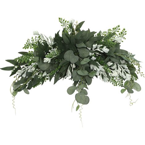 Guirlande Florale Artificielle en Soie Vert Plantes Décoration Maison Fête Table Porte Mur 70 cm (1/2)