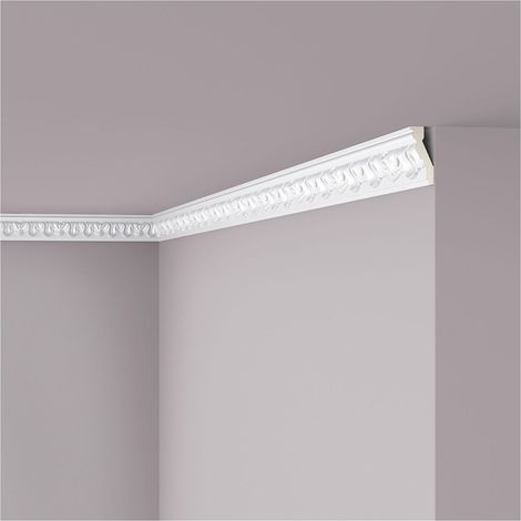 Cornisa NMC Z8 ARSTYL Noel Marquet Moldura decorativa Perfil de estuco diseño atemporal clásico blanco 2 m (1/3)