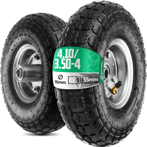 Roues 4.10/3.50-4 Jante Acier avec Alésage 16mm (1/5)