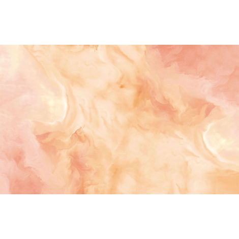 papier peint panoramique marbre coloré terracotta claire et rose terracotta  - Komar (1/3)