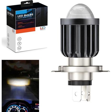 Ampoule Bi-LED H4 P43t 4D-LENS ALTERNÉE - 9-32Vdc - 6000K - 4000lms - XENLED (1/5)