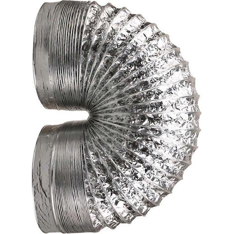 Tuyau de ventilation moteur en aluminium, couleur argent, pour l'entretien et le remplacement des systèmes mécaniques.-AquaForge (1/5)