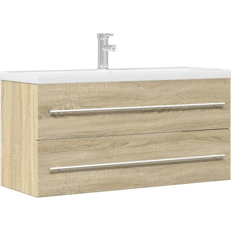 Waschbeckenunterschrank Sonoma-Eiche 100x38,5x48 cm