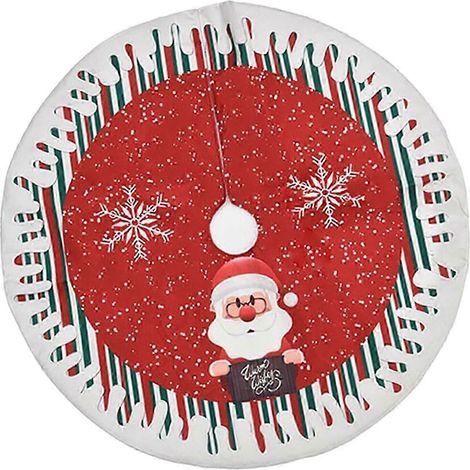 Jupe de sapin de Noël, cache-pied de sapin de Noël, tablier de Noël imprimé (1/5)
