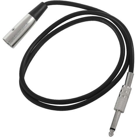 Câble XLR 3 broches vers jack mono mâle 6,35 mm (1/4 pouce), 1 mètre (environ 3,3 pieds) WHBYV (1/4)